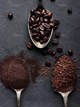 صور حبوب قهوة.