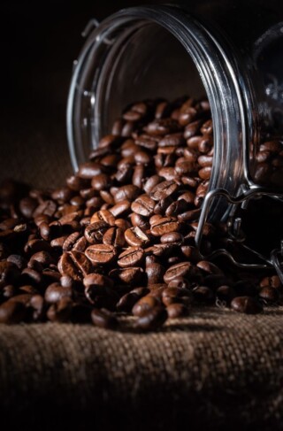 صور حبوب قهوة.