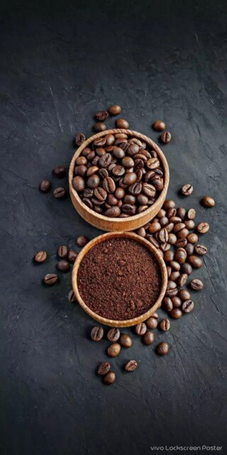 صور حبوب قهوة.