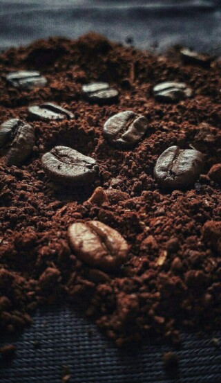 صور حبوب قهوة.