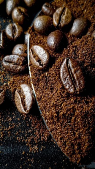 صور حبوب قهوة.